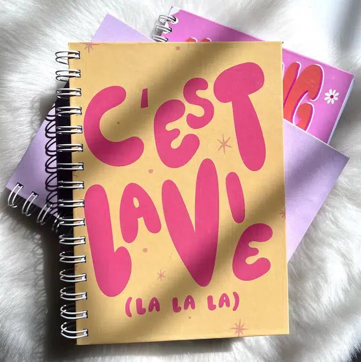 Carnet Spirale Pastel C'est la Vie - Inspiration Quotidienne