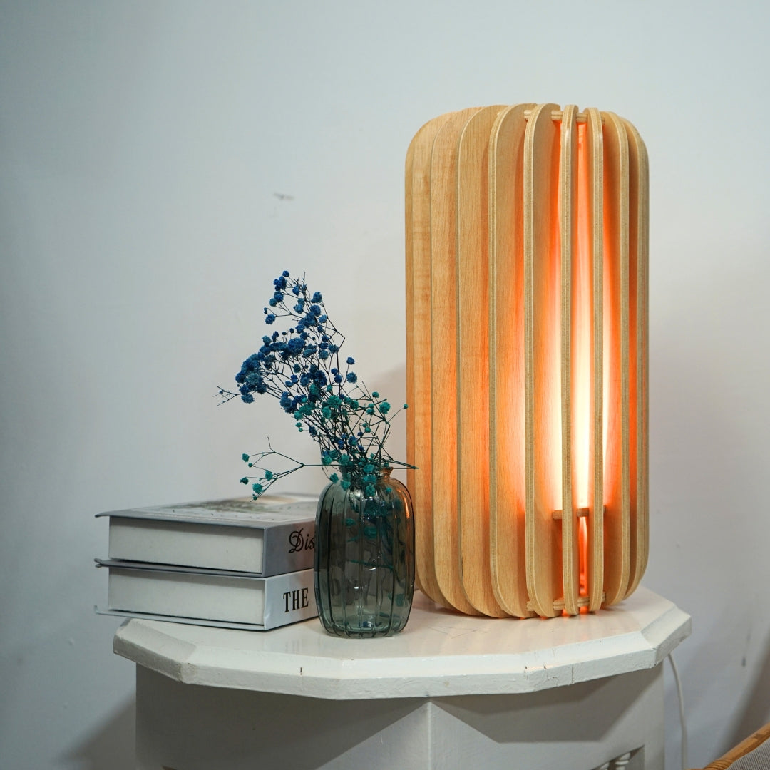 Lampe en bois artisanale : Éclairez votre intérieur avec élégance - artisanat Tunisien fait main | ILEYCOM