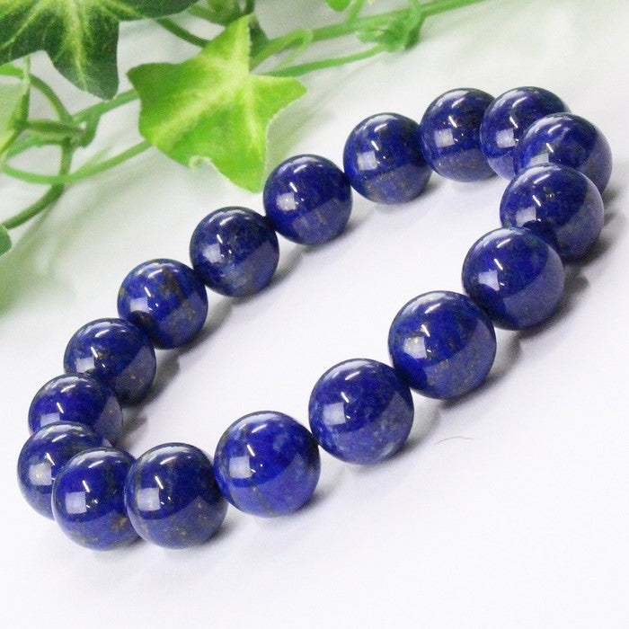 BRACELET Femme / Homme en pierres Lazurite avec pendentif et fermeture 100 % Argent pur 925.