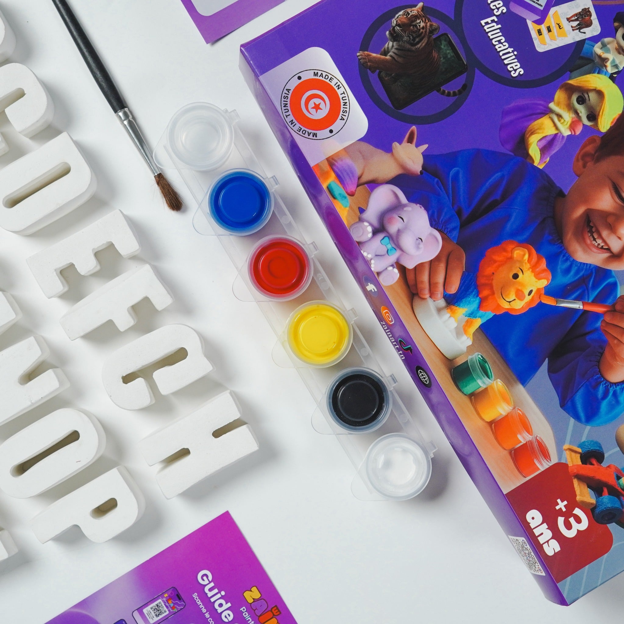 Kit de coloriage Alphabet et Numéro avec experience réalité augmentée