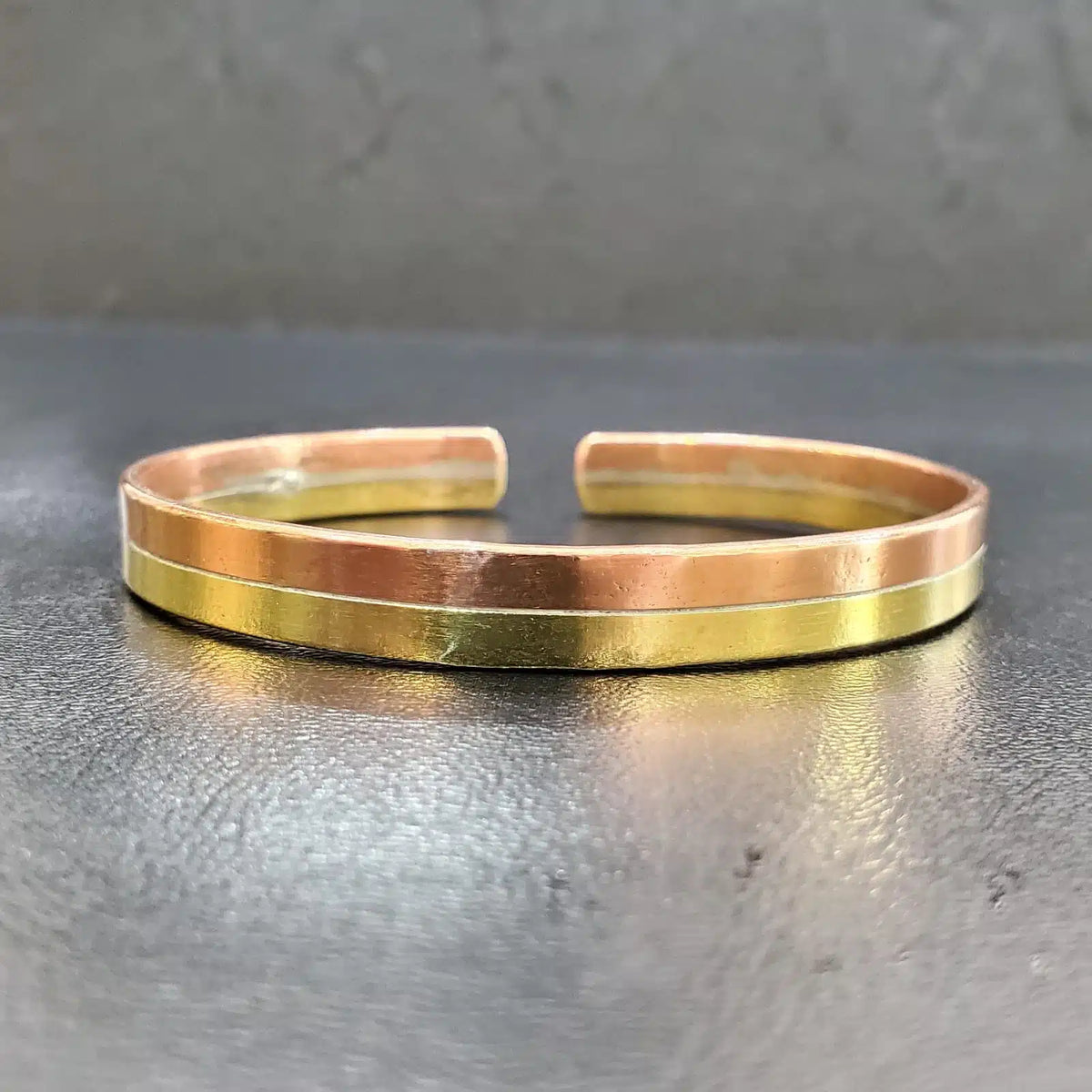Bracelet en pur cuivre ajustable pour femme et homme