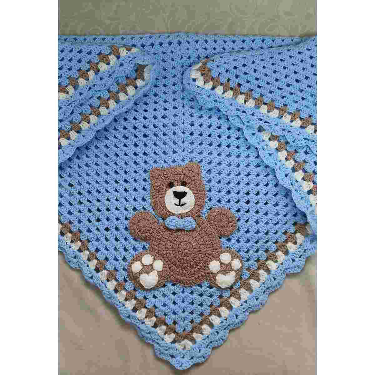 Drap bébé coton bio doux respirant motif teddy bear