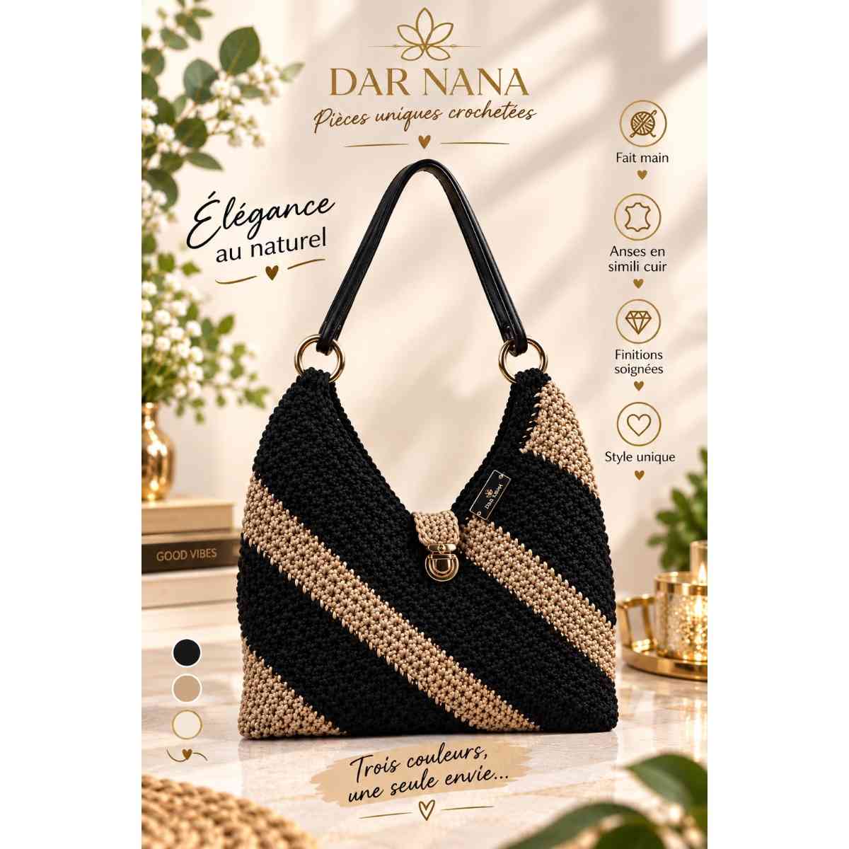 sac crochet élégant et exclusif pour un style inégalé
