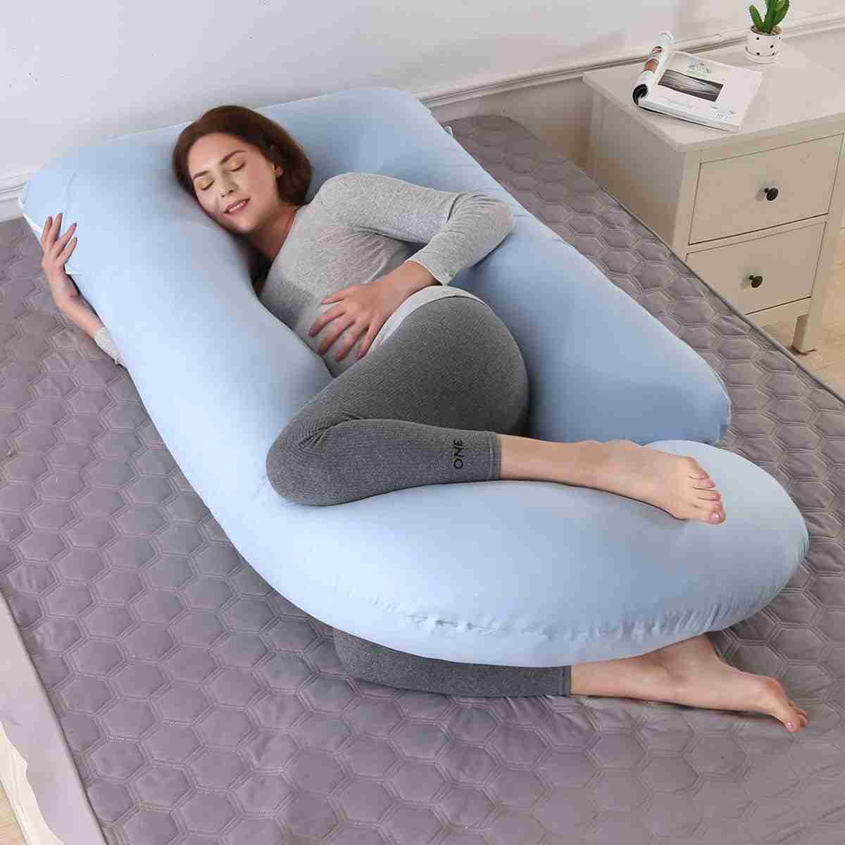 Coussin grossesse géant en coton lavable pour un confort ultime