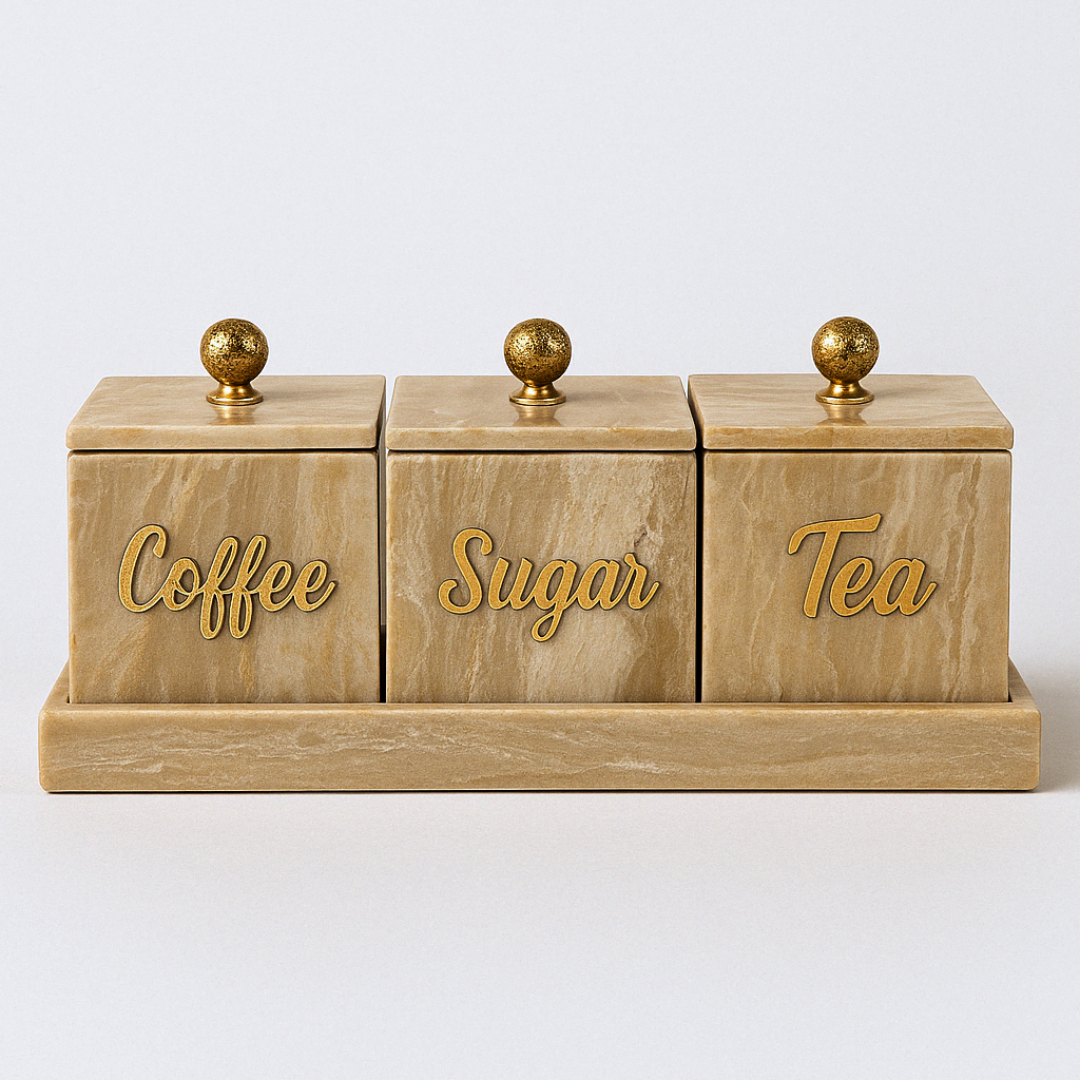 Pack Coin Café – 3 Boîtes avec Plateau en Marbre