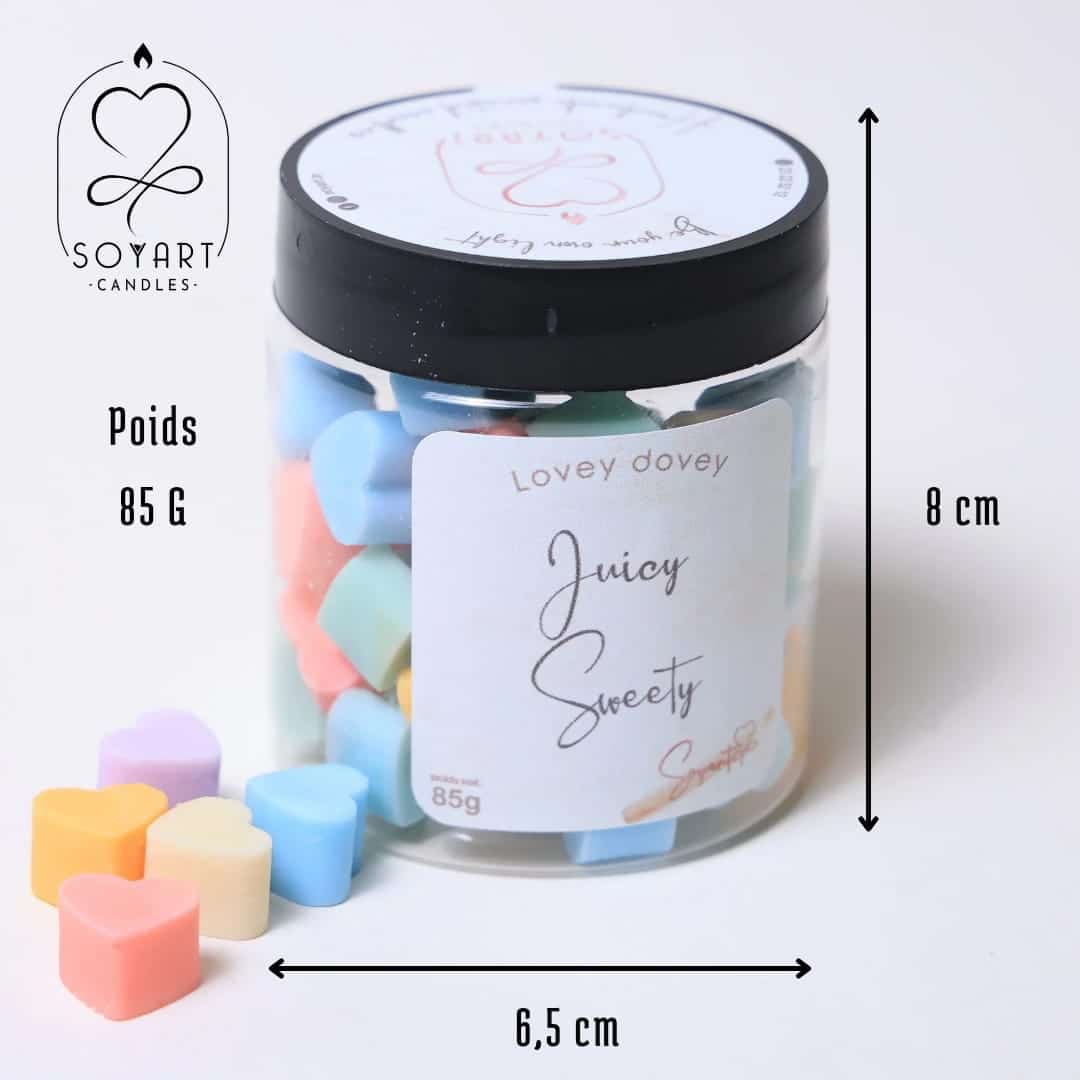 Minis fondants parfumés LOVEY DOVEY Juicy Sweety - artisanat Tunisien fait main | ILEYCOM