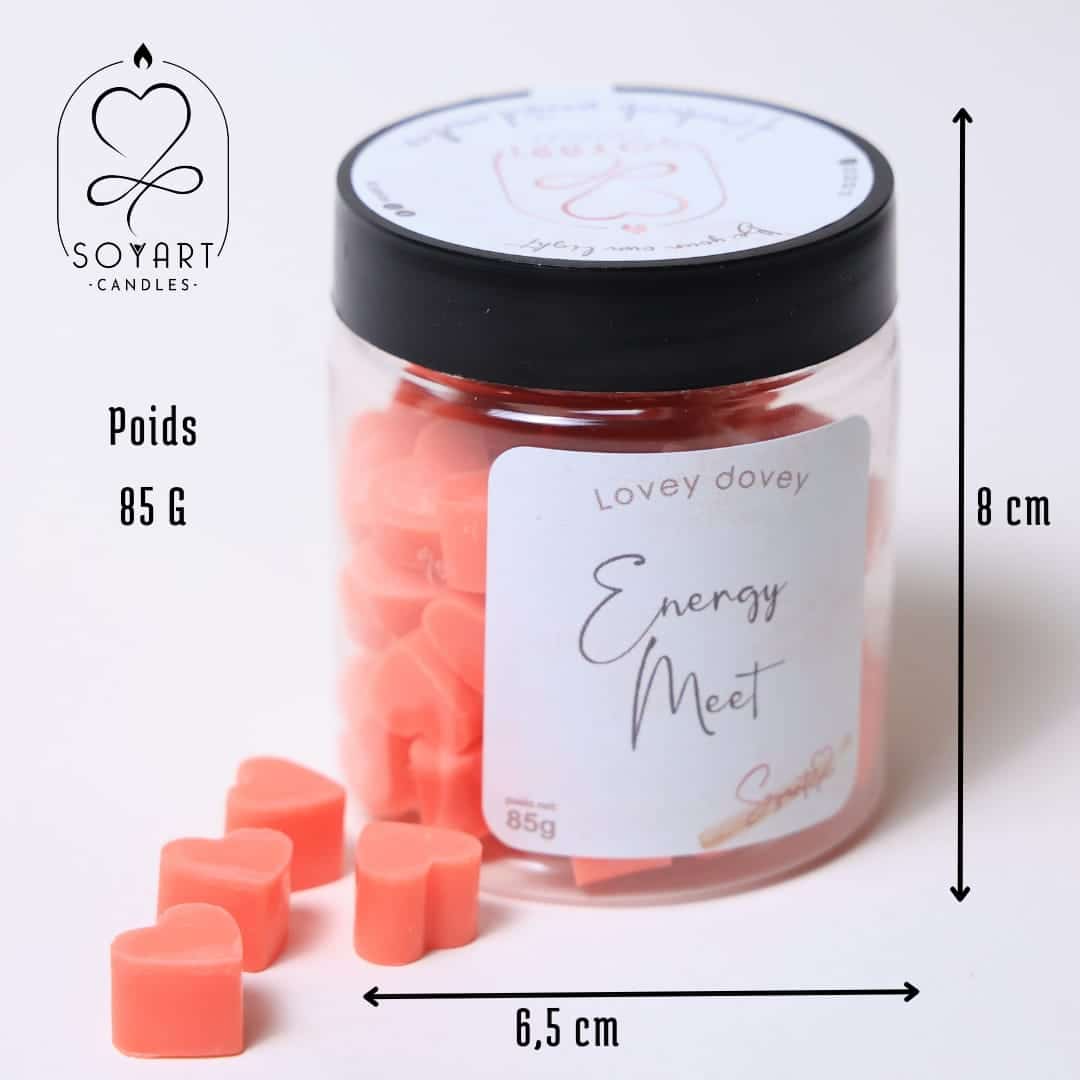 Minis fondants parfumés petit cœur "Energy Meet" - artisanat Tunisien fait main | ILEYCOM