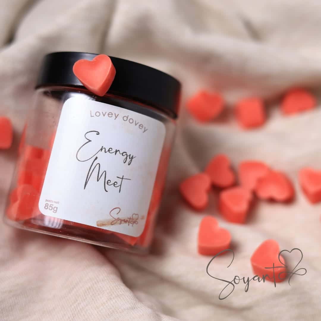 Minis fondants parfumés petit cœur "Energy Meet" - artisanat Tunisien fait main | ILEYCOM