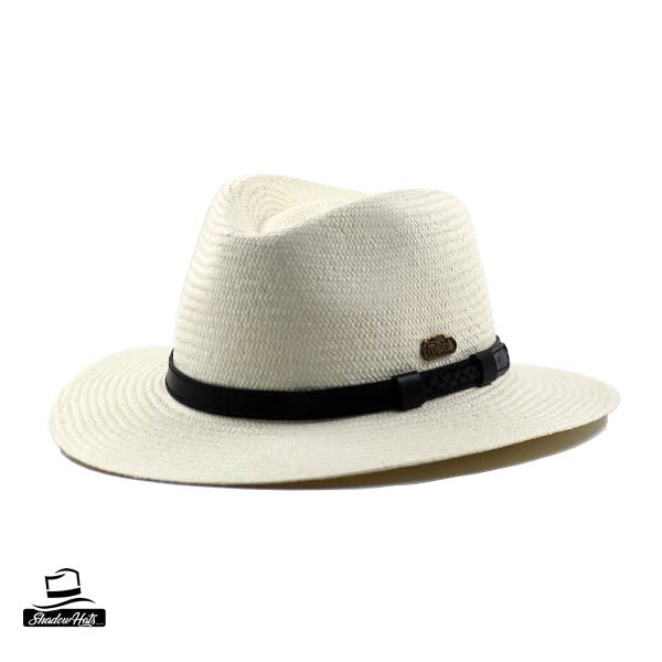 Chapeau Panama Fedora Cuir