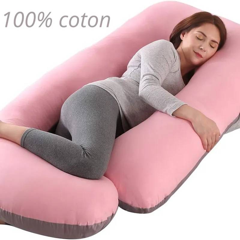 Coussin grossesse géant en coton lavable confort optimal