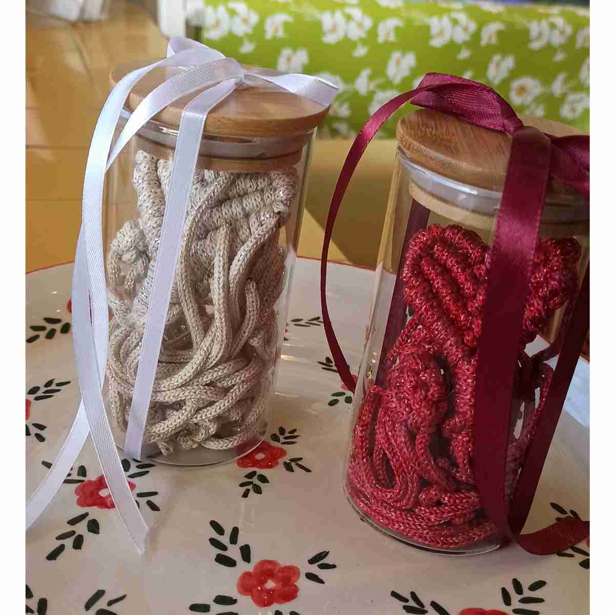 Cœurs duo en macramé pour partager l'amour en beauté
