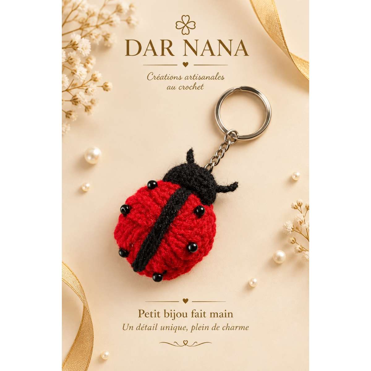 porteclés coccinelle exclusif pour une touche de chance élégante