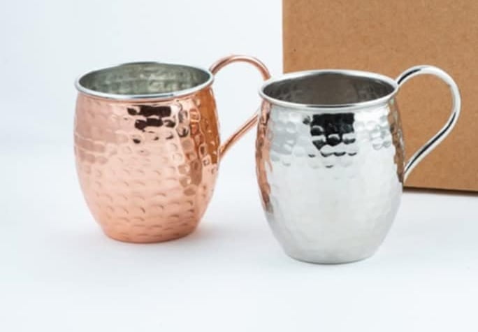 Mug cuivre martelé 250ml – élégant & artisanal - artisanat Tunisien fait main | ILEYCOM