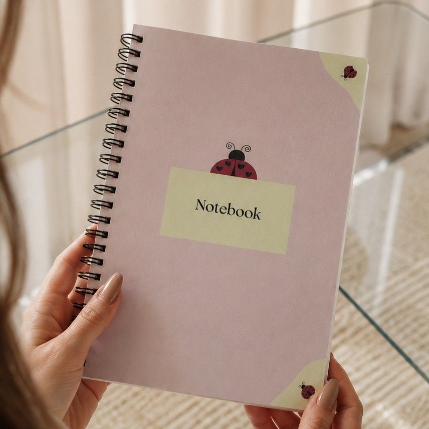 Notebook A5 thème coccinelle - style livre culturel