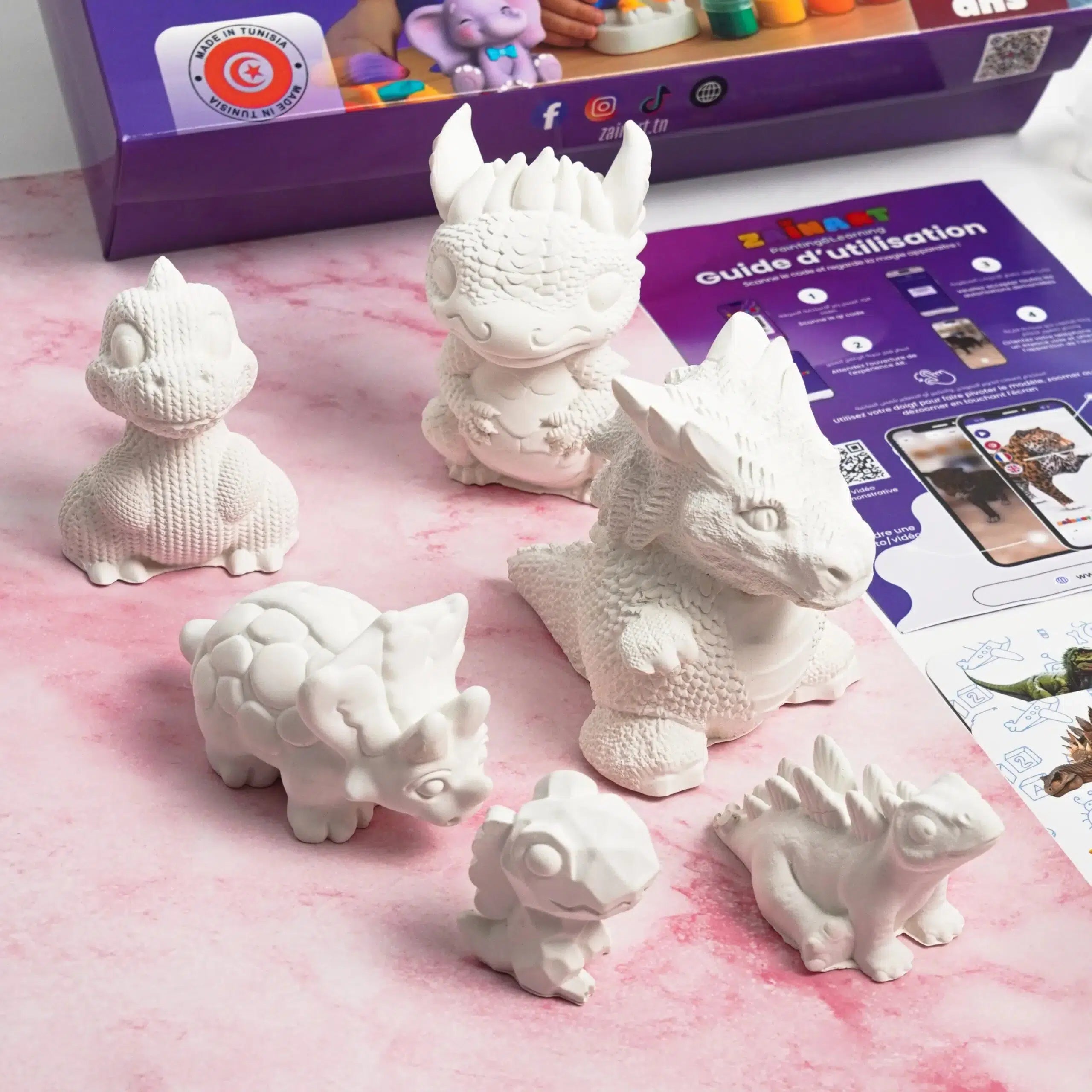 Kit Dino’Color – Dinosaures + Réalité Augmentée