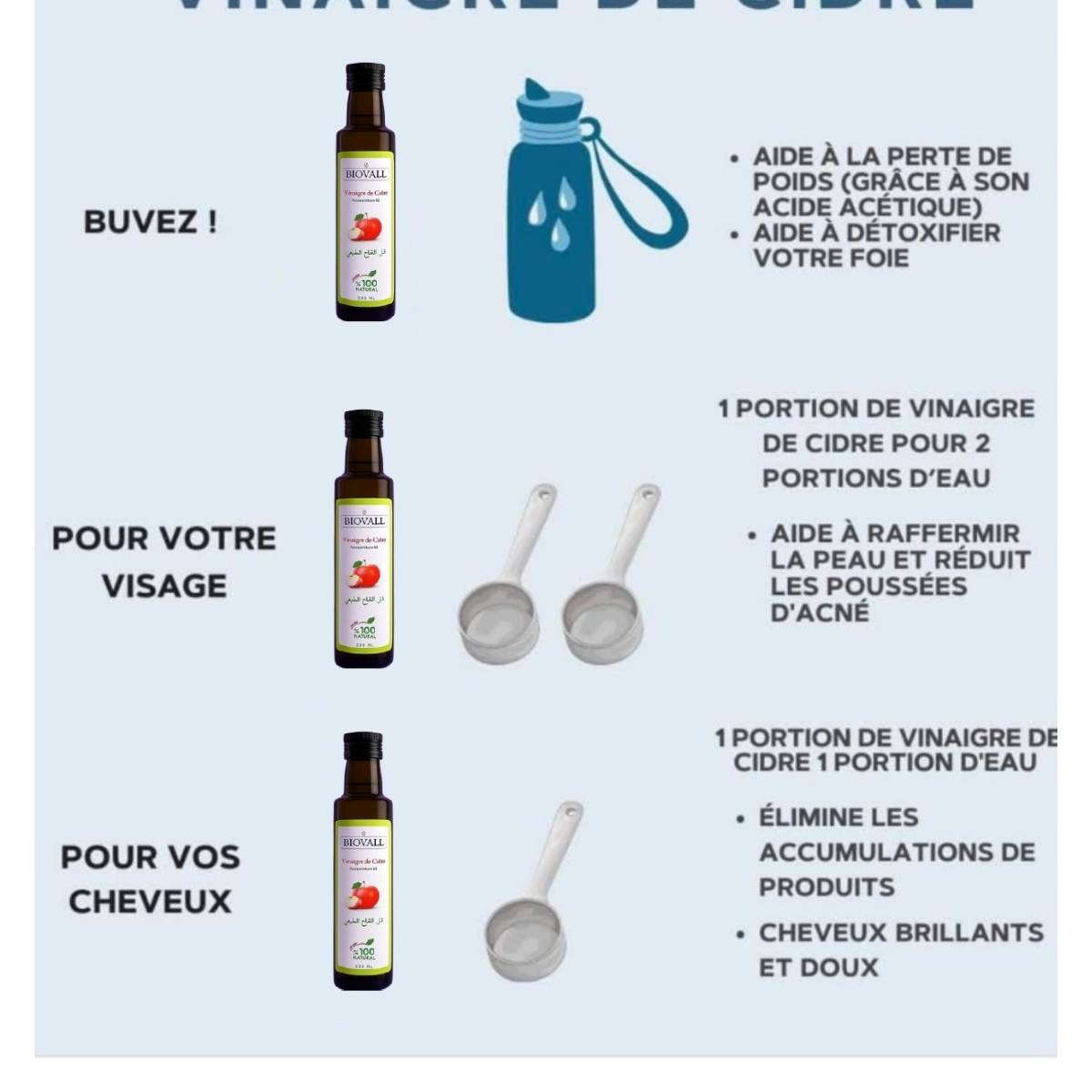 Vinaigre de cidre pur pour une santé éclatante 750 g