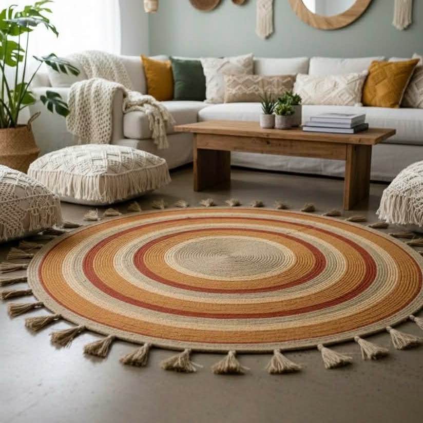 Tapis rond multicolore pour un style unique et élégant
