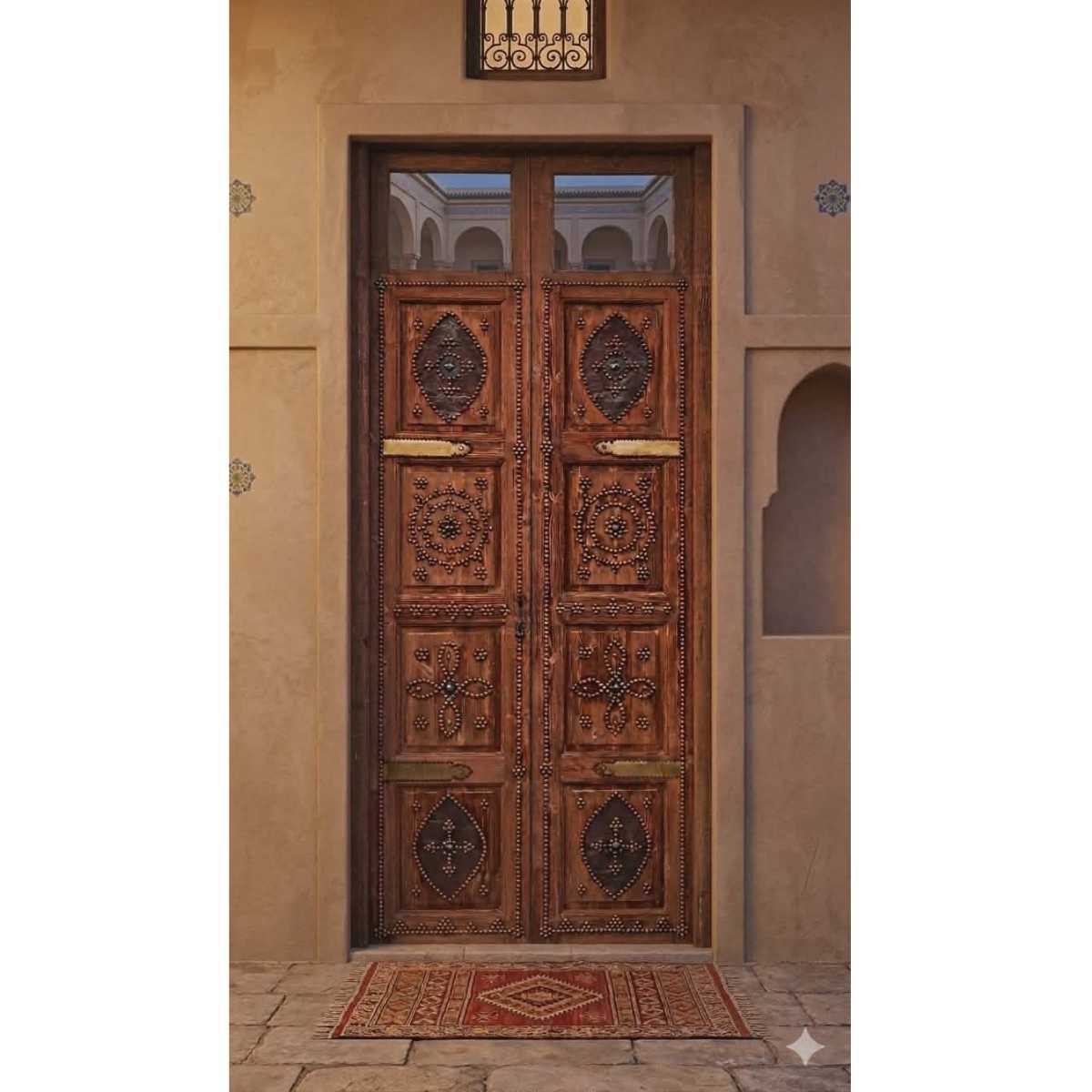 Porte en bois premium élégante pour un intérieur raffiné