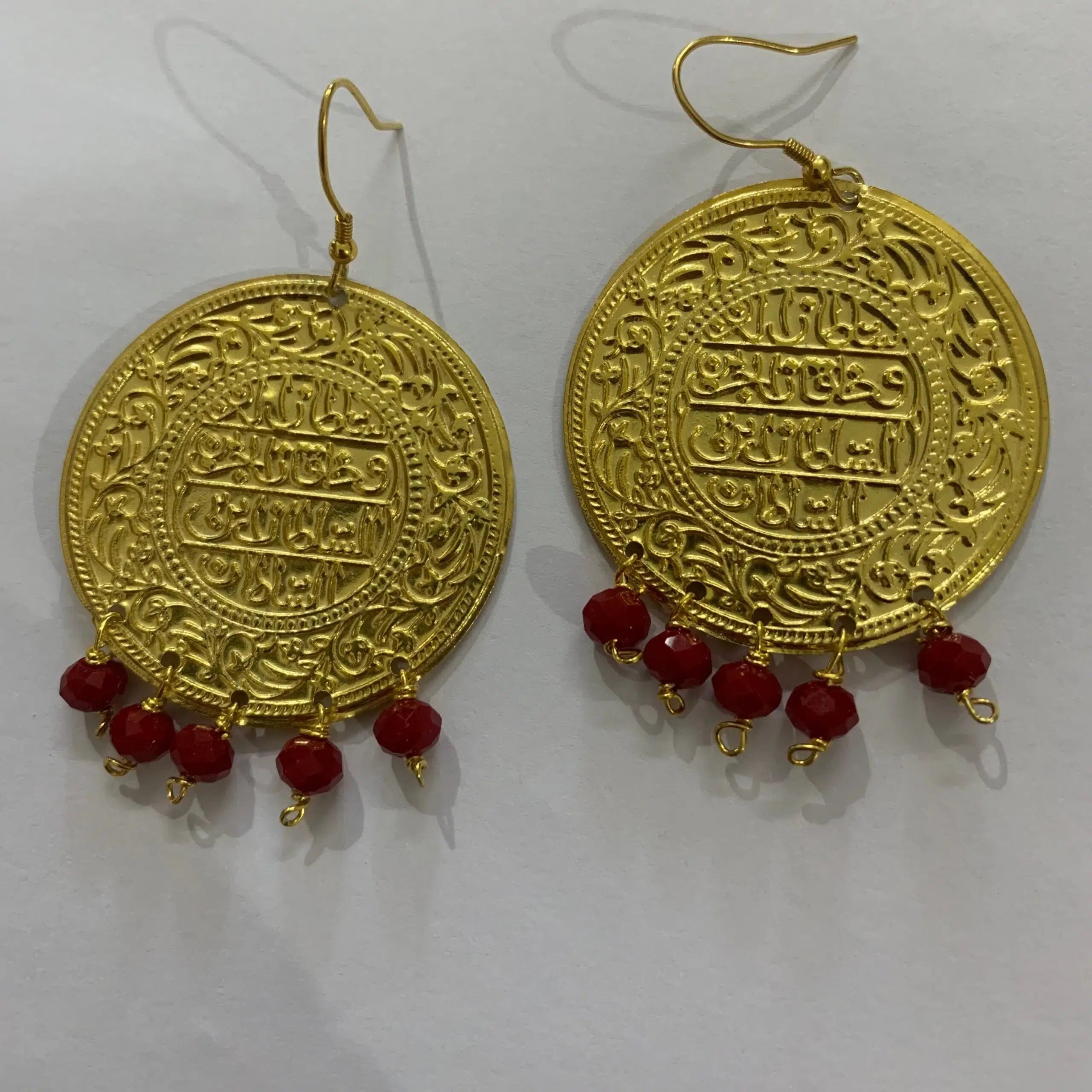 boucles d'oreilles mariage en argent cristal rouge exclusives