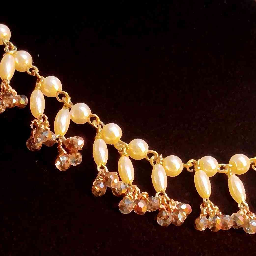 Parure Collier et Boucles D'oreilles en Perle - Sanyoura Collec Perl A1