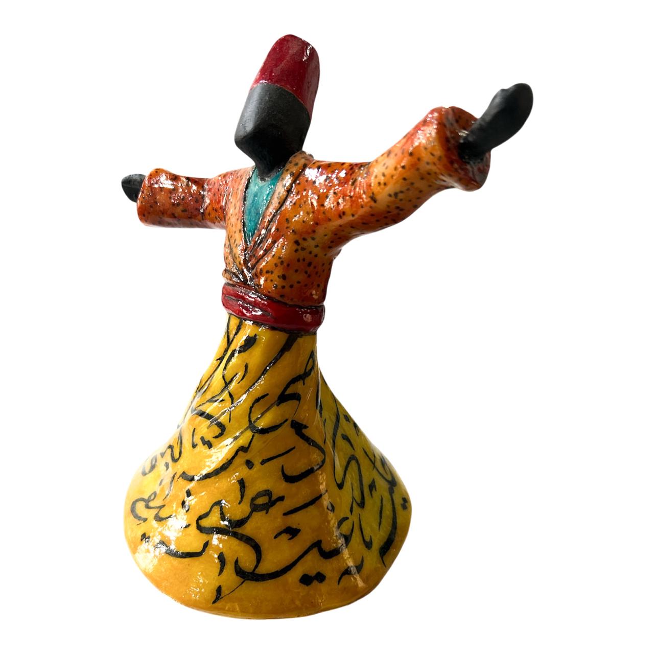 Lampe derviche tourneur en résine