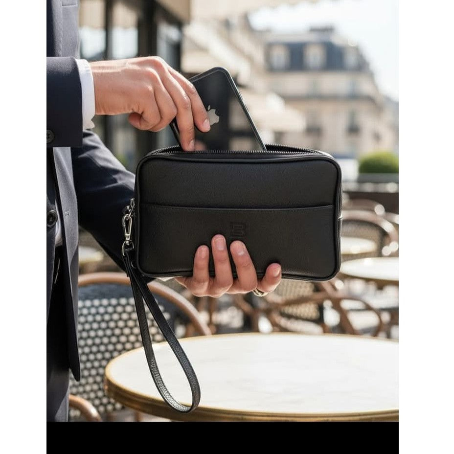 Trousse en Cuir Homme - Élégance et Praticité Durable