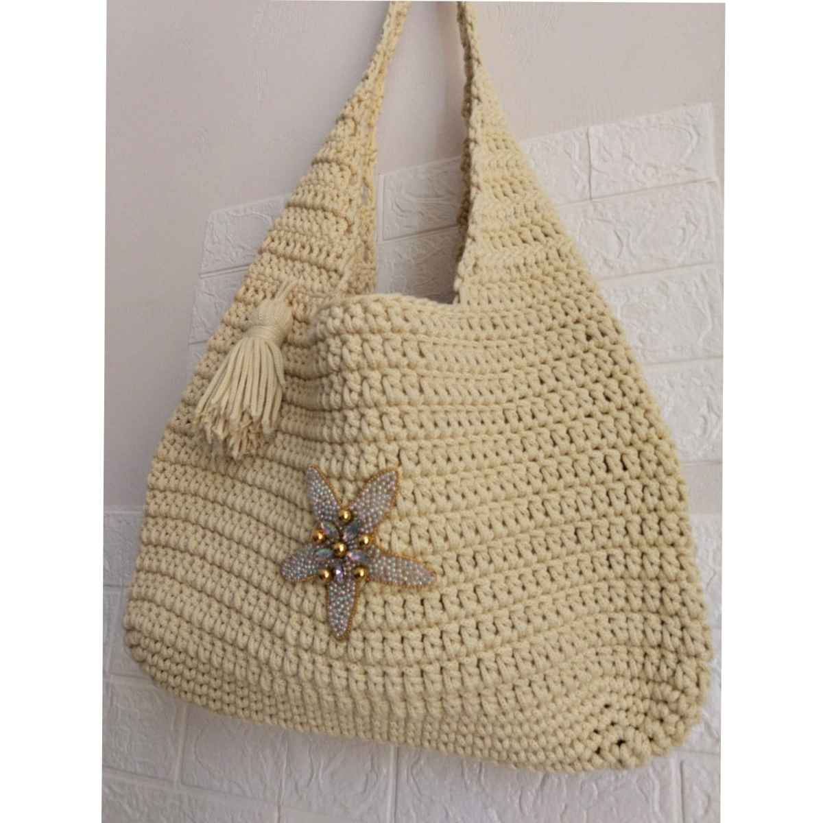 Sac de plage jaune pastel élégant pour un été inoubliable