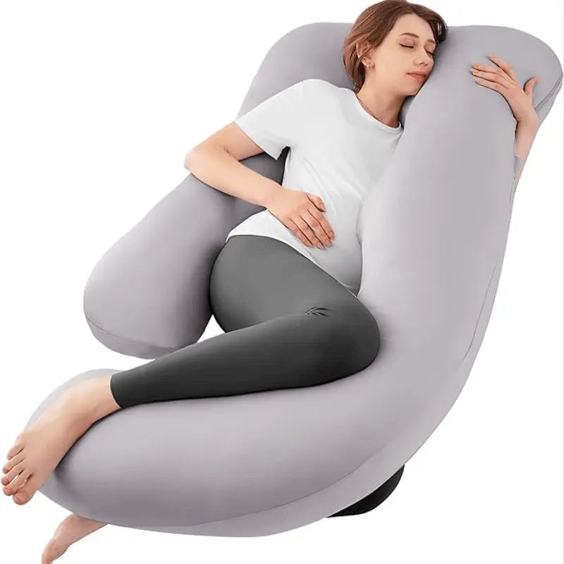 Oreiller Giant gris Lavable Pour Les Femmes Enceintes 130*70cm XXL