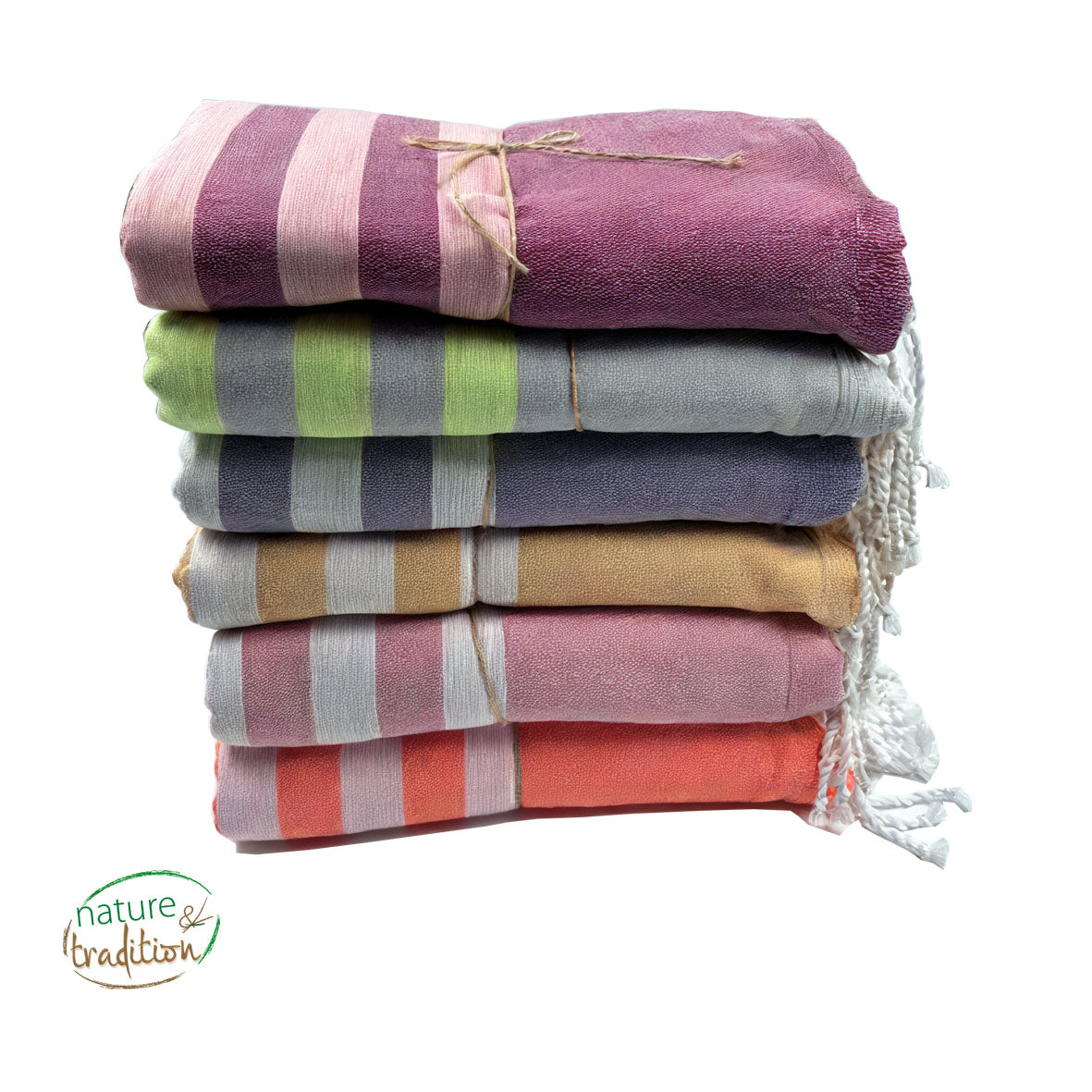 Fouta éponge écoresponsable pour un séchage ultra rapide