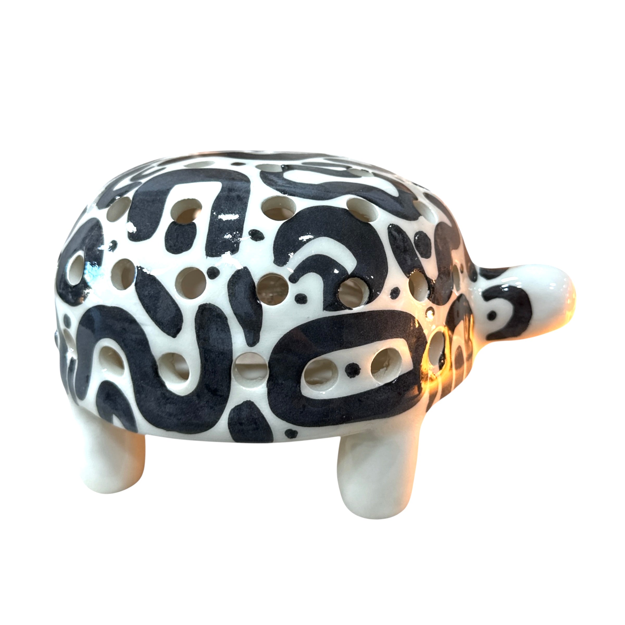 Lampe tortue design en céramique diamètre 25 cm