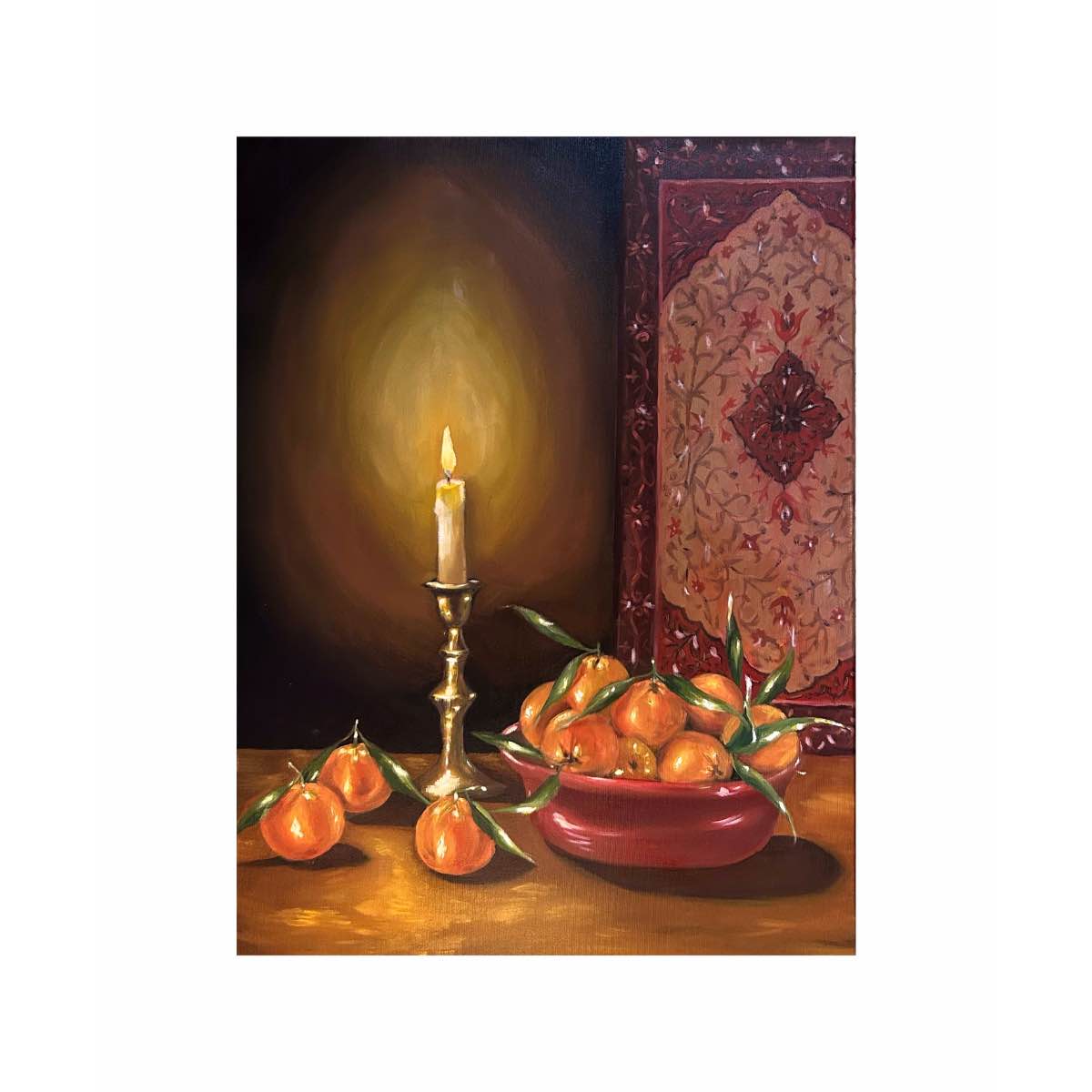 tableau bougie élégance intemporelle pour un intérieur chaleureux