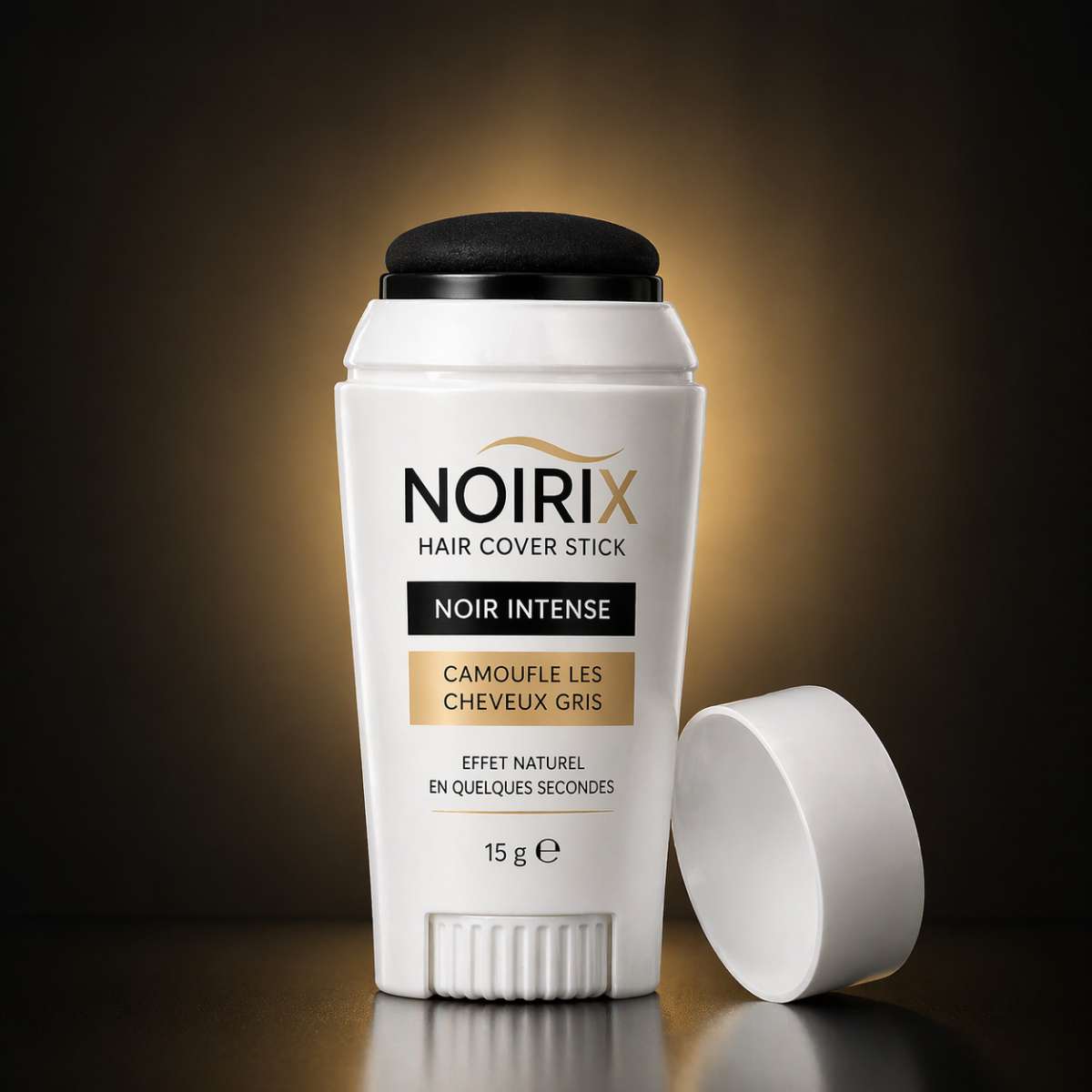 cacher cheveux gris avec NOIRIX le stick miracle instantané