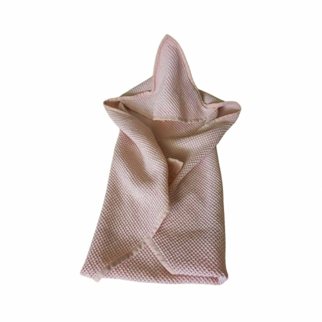Peignoir bébé en coton gaufré 100% naturel - artisanat Tunisien fait main | ILEYCOM