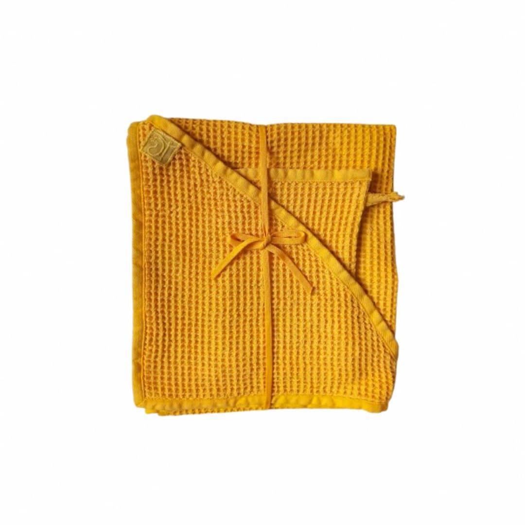 Peignoir bébé en coton gaufré 100% naturel - artisanat Tunisien fait main | ILEYCOM