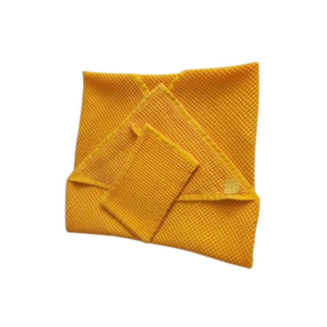 Peignoir bébé en coton gaufré 100% naturel - artisanat Tunisien fait main | ILEYCOM