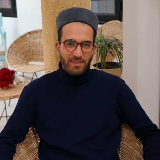 Chechia tunisienne grise en laine