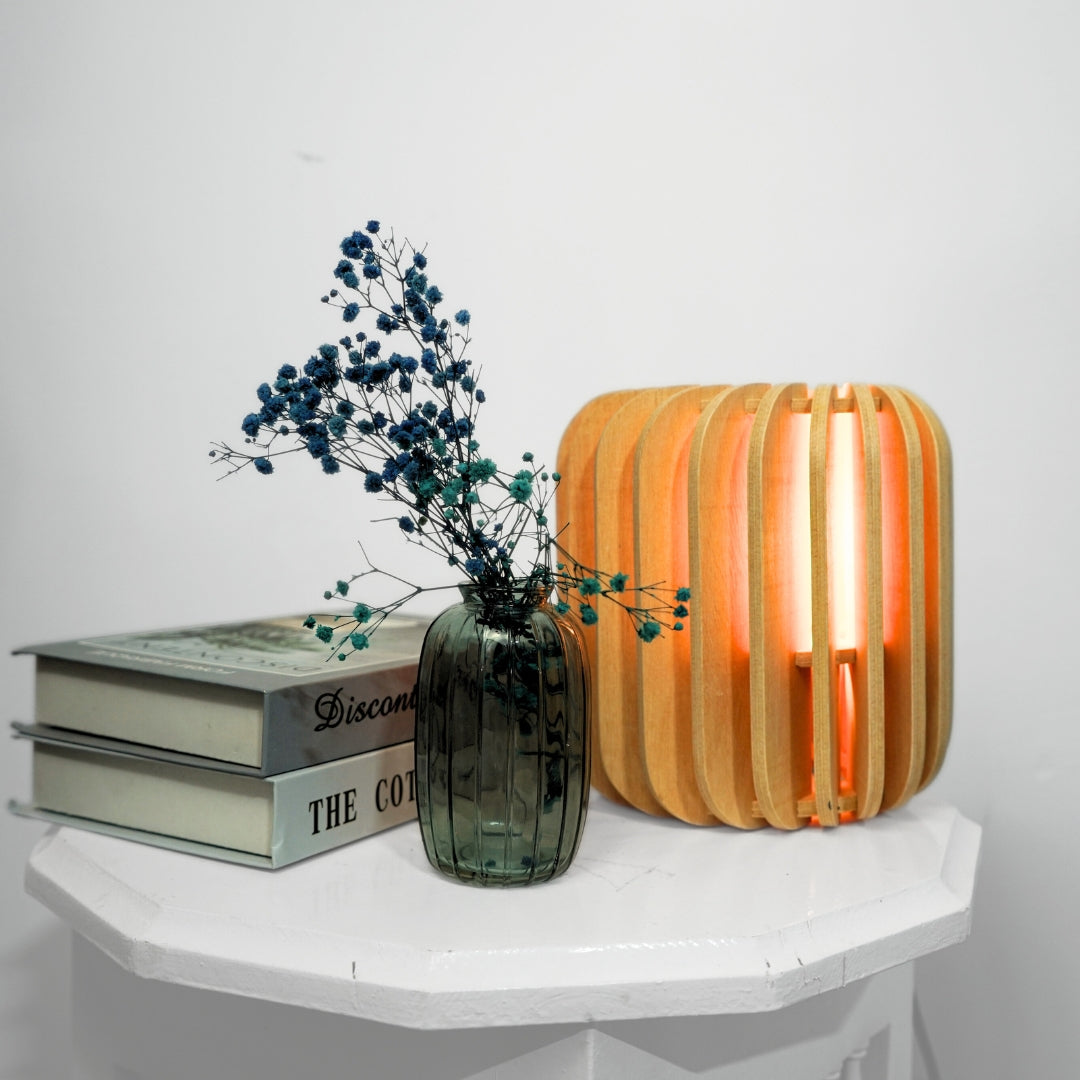 Petite lampe en bois - artisanat Tunisien fait main | ILEYCOM