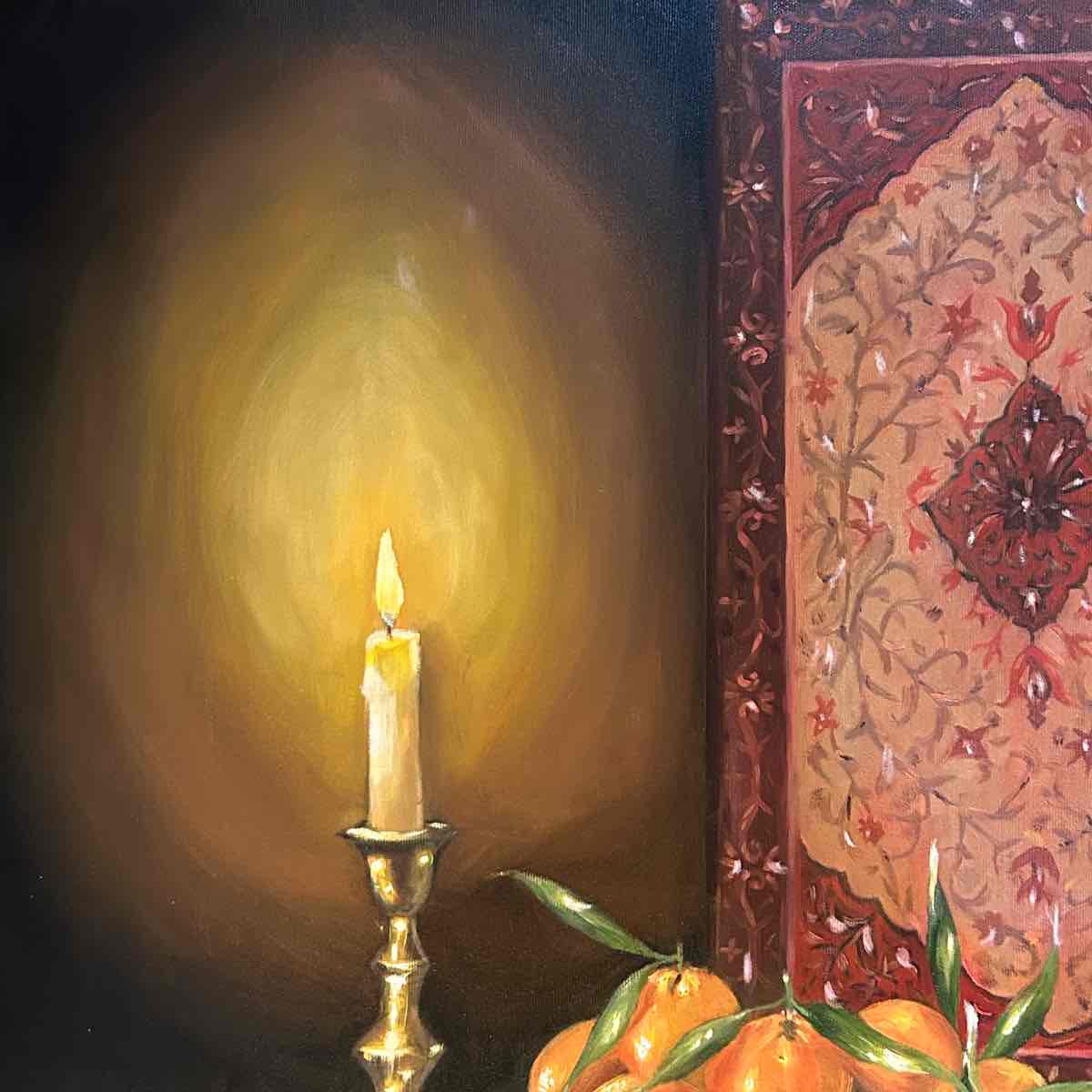 tableau bougie élégance intemporelle pour un intérieur chaleureux