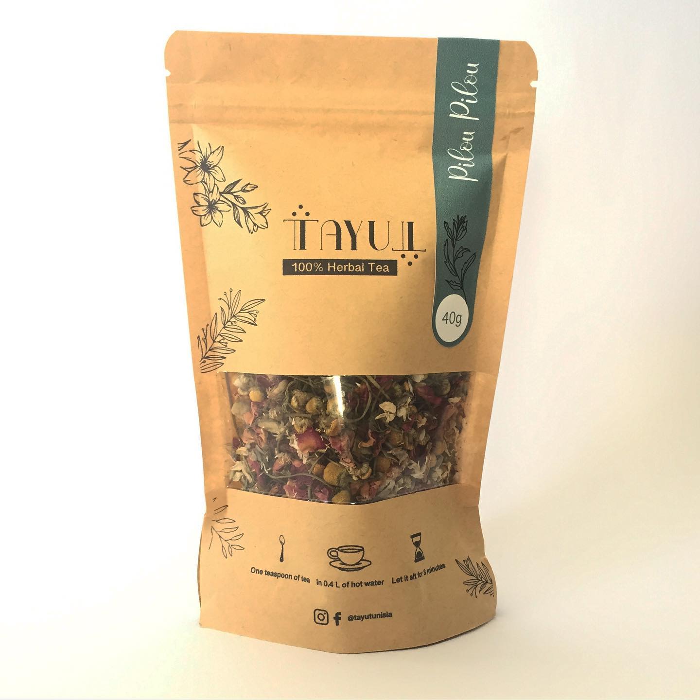 Pilou Pilou - Tisane calmante - artisanat Tunisien fait main | ILEYCOM