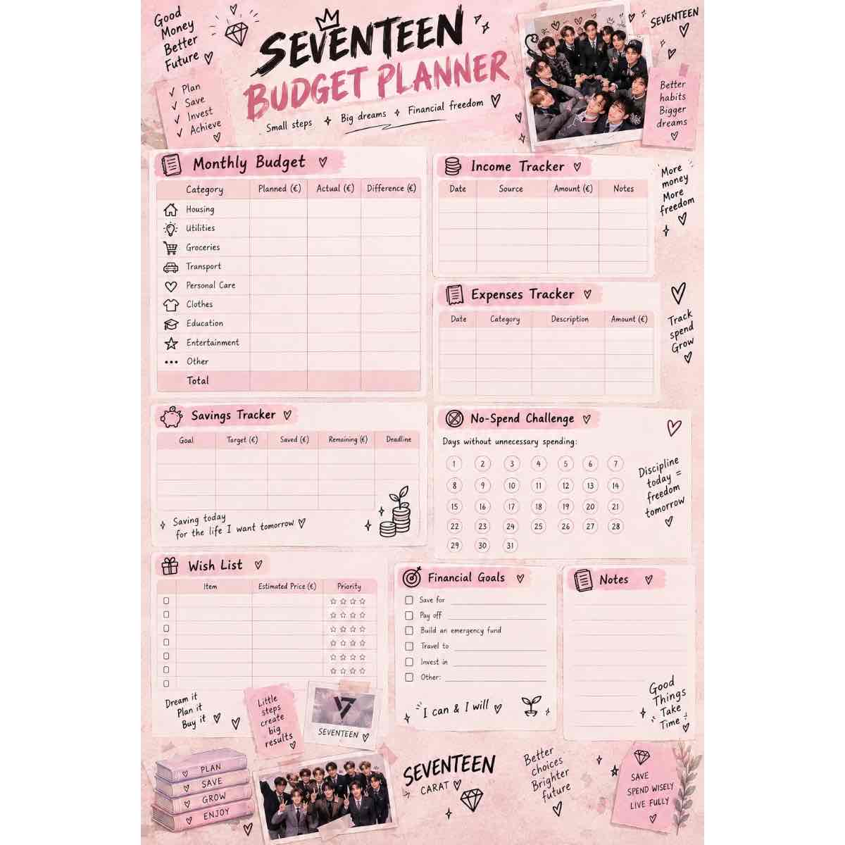 agenda SEVENTEEN le compagnon magique de votre succès quotidien