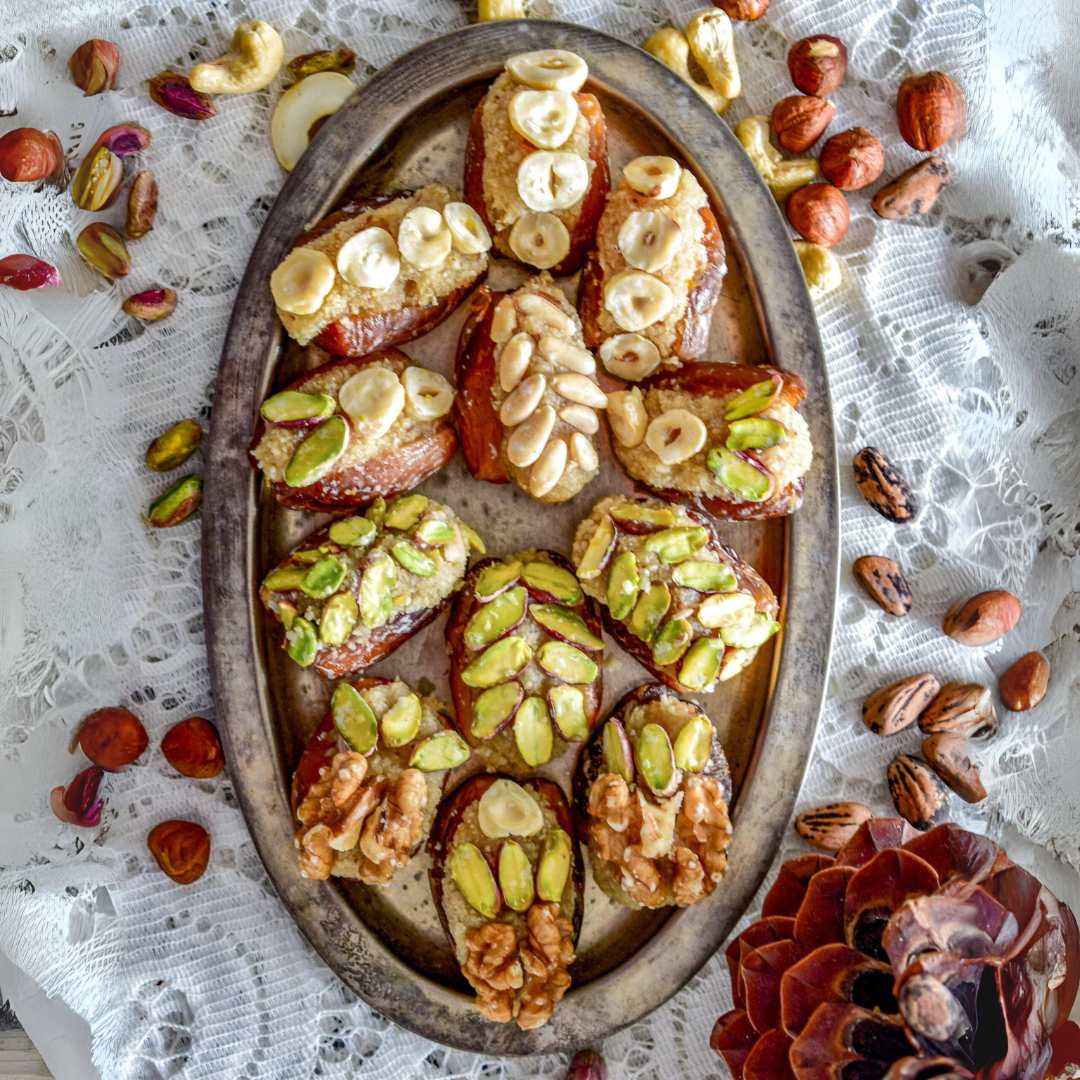 “Nour” dates filled with dried fruits