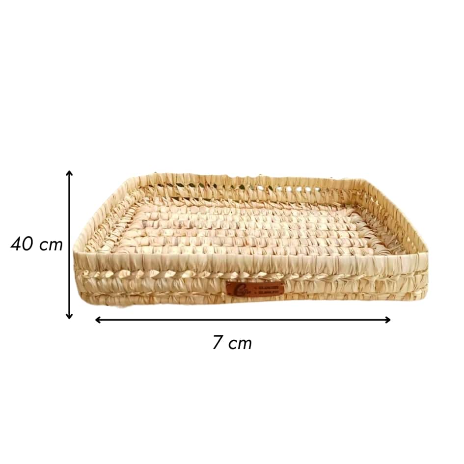 Plateau Vide-Poche en Fibres Naturelles - Fait Main - artisanat Tunisien fait main | ILEYCOM