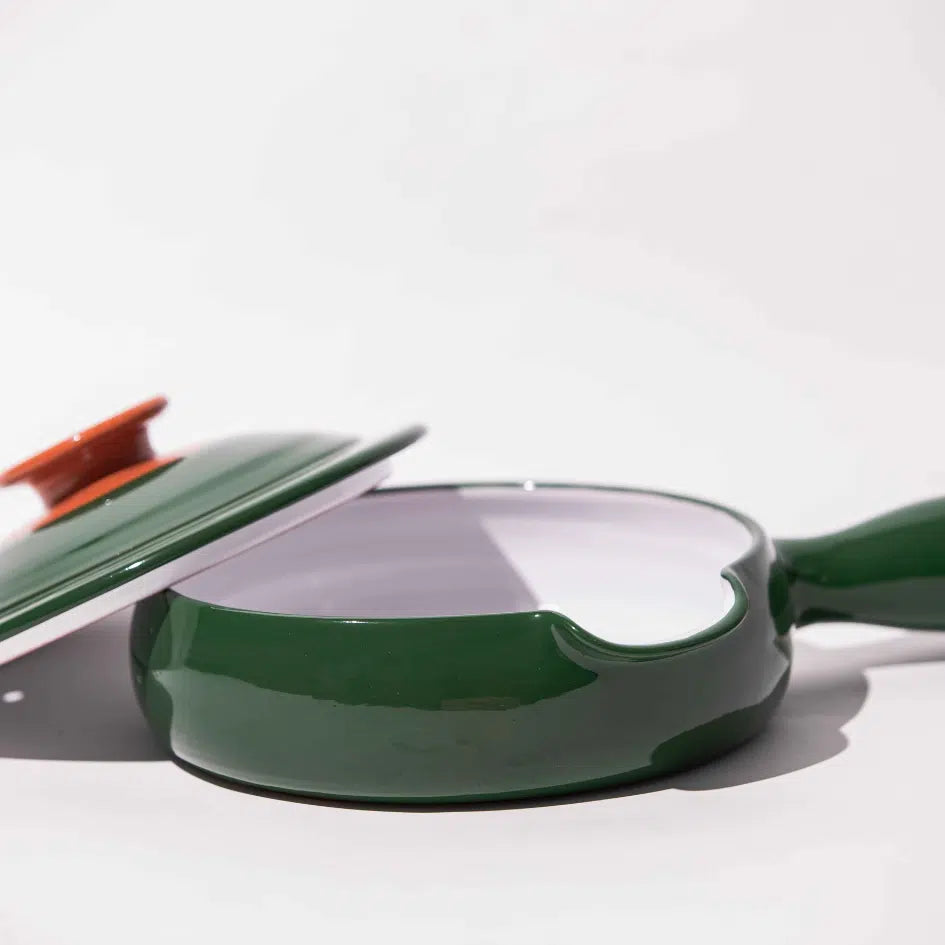Poêle en céramique 3 couleurs - Art de la table fait main