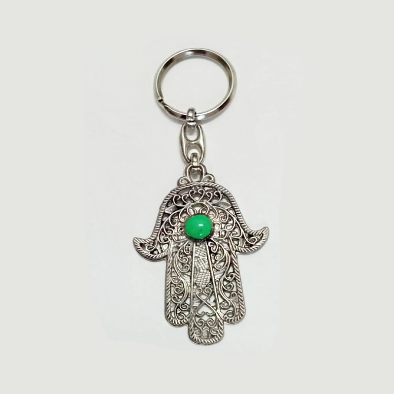 Porte-clés artisanal Khomsa – Protection et élégance