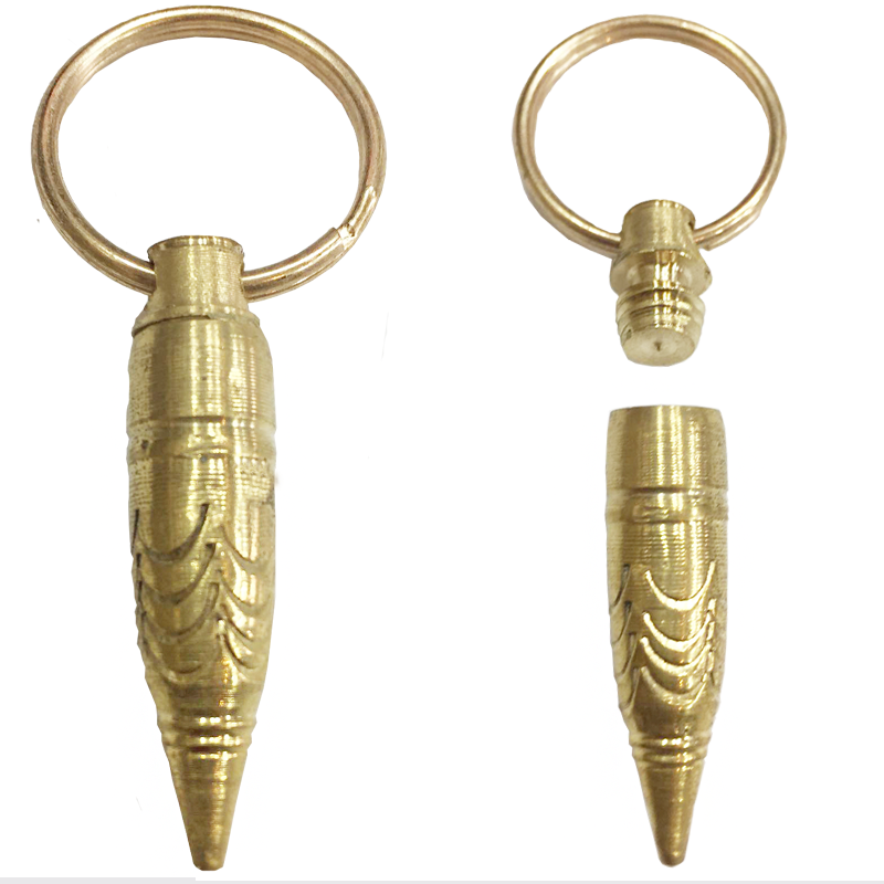 porteclés étanche en laiton gravé pour objets précieux