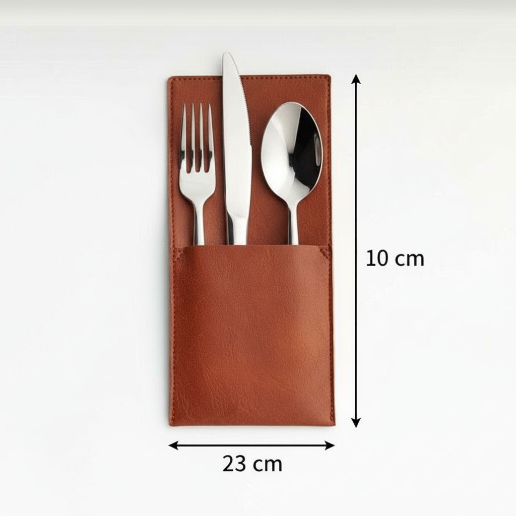 Porte-couvert en cuir