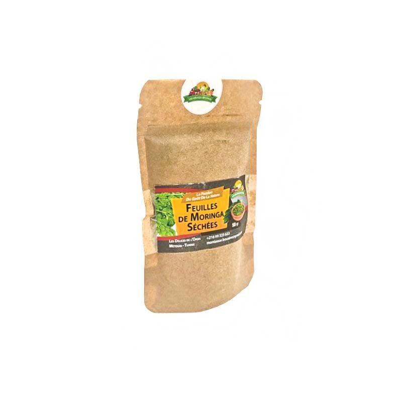 Poudre de feuilles de Moringa 50 g - artisanat Tunisien fait main | ILEYCOM