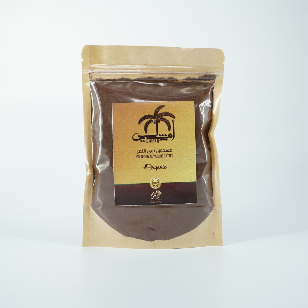 Poudre Bio de Noyaux de Datte Café Aromatique Sans Caféine