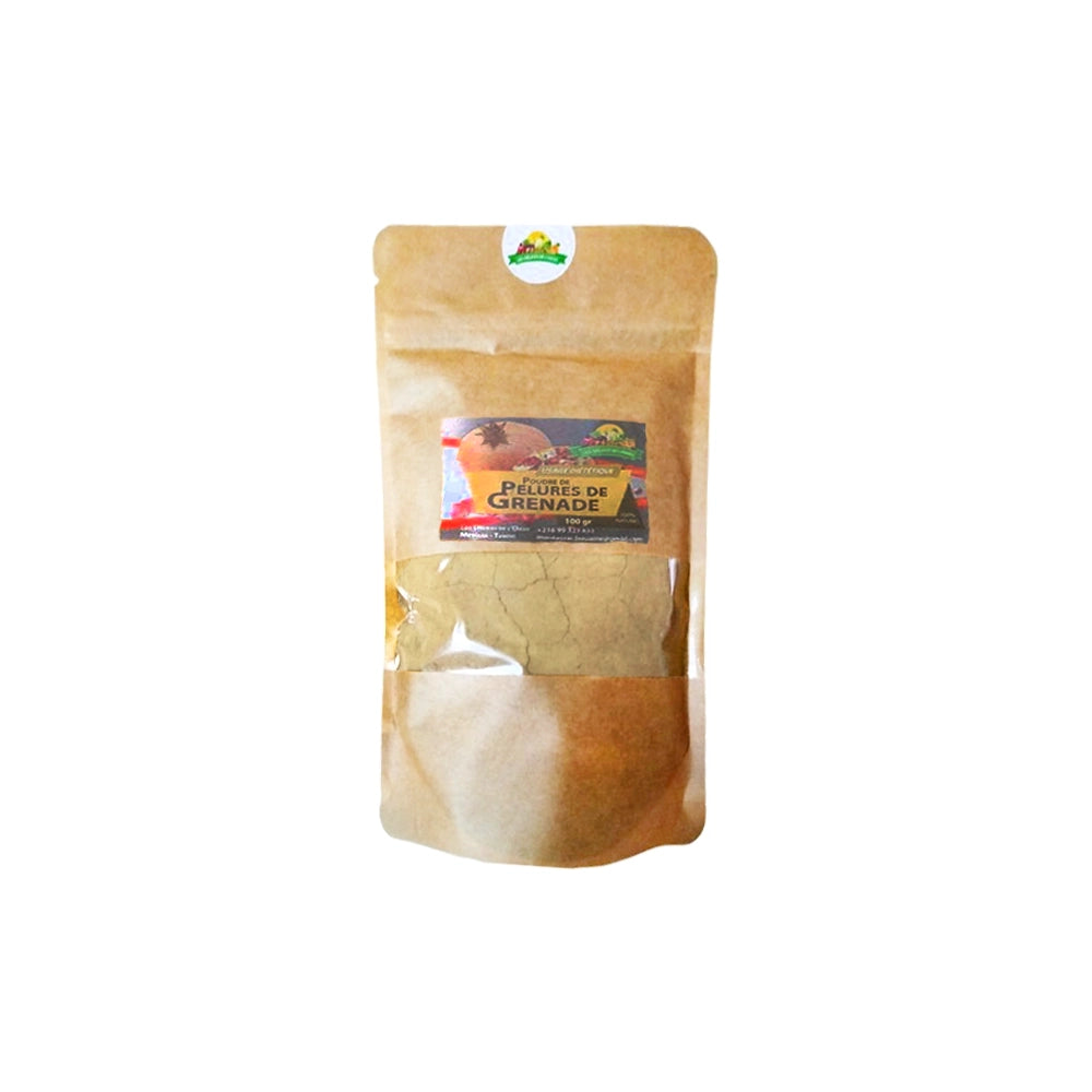 Poudre de pelures de grenades 100g - artisanat Tunisien fait main | ILEYCOM
