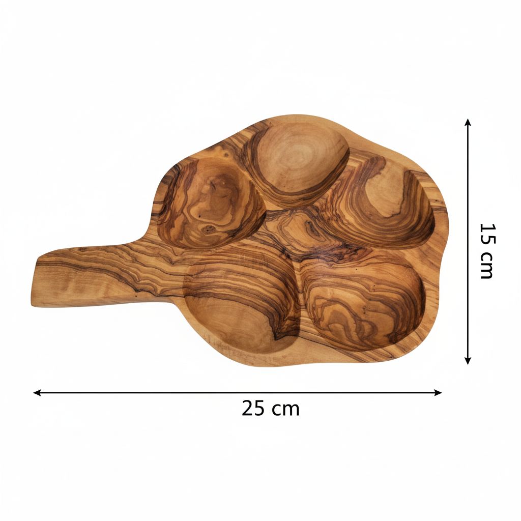 présentoir fruits secs en bois naturel design fleur exclusif
